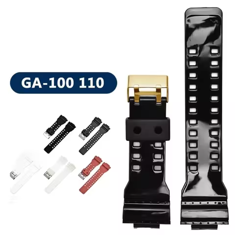 Strap for Casio G-Shock GA-100/110/120/140/200/400/700/800 GD-100/110/120 G-8900 Replacement Men Res