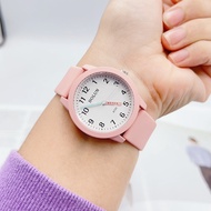 BOLUN นาฬิกาข้อมือผู้หญิง หน้าปัดกลม ดีไซน์เข็มที่ทันสมัย สายซิลิโคลนนิ่ม สวยเรียบหรู
