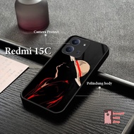 Latest Redmi 15C Glass Softcase 2025 - IC16 - Elegant Luxury Mobile Phone Casing Accessories Full Co