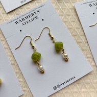 /現貨/ lime cider earrings • 青檸蘋果酒耳環