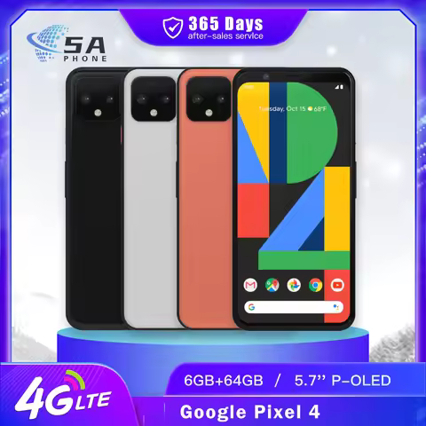 Original Google Pixel 4 4G LTE Mobile Phone Face ID 5.7" 6GB RAM 64GB/128GB ROM NFC 12.2MP+16MP+8MP 