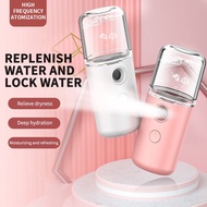 Portable Nano Mist Sprayer Mini USB Rechargeable Face Spray Facial Body Steamer Moisturizing Skin Alcohol Disinfectants Sprayer