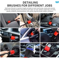 6pcs Car Cleaning Brush Kit Durable Auto Wheel Cleaning Tool Set for Removing Dust Bread Crumbs