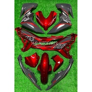 Coverset Yamaha Y16 Y16ZR Red Grey Cover Stripe Mx King
