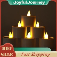 6x Solar Flameless LED Candles Romantic Wedding Fake Flickering Tea Lights