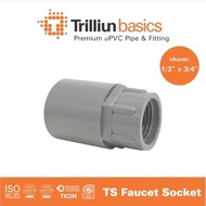 Faucet socket 1/2 x 3/4 TRILLION Faucet thread, inner thread socket
