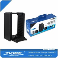 1010) ✨ Dobe TP4-025 Multifunctional Disk Storage Stand Kit with DS4 Controller Charging Dock for Playstation 4 PS4 Pro Slim Xbox ONE S✨