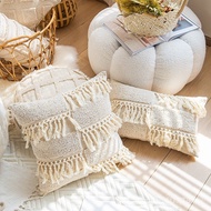 Sofa Asian Living Room Popular Style Bed Pillow Indian Hug Tassel Pillowcase Handmade Cushion Folk E