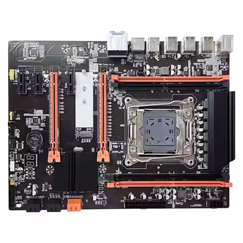 N82R X99 Motherboard+SATA Cable+Switch Cable+Baffle+Thermal Grease+Thermal Pad LGA2011 V3 M.2 NVME N