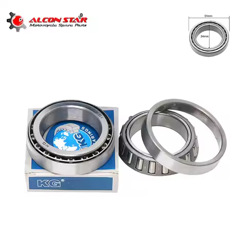 Alconstar Motorcycle Front Tapered Steering Column Bearings 51/34 Kit for BMW R51 R71 R24-R69S M72 K