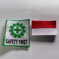 K3 logo bet 6 x 6 cm + 6 x 4 cm flag bet embroidered patch iron on patch