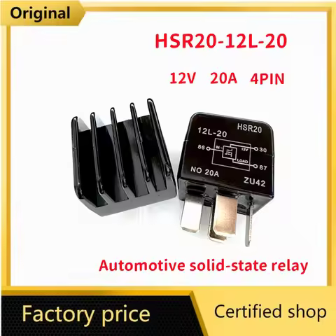 Original HSR20-12L-20 12V 20A 4pin HSR20 12L-20 For automotive brake vacuum pump relay Solid state r