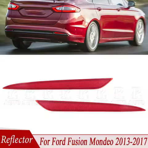 For Ford Fusion Mondeo 2013-2018 Rear Bumper Reflector Brake Light Warning Light Reflector Stop Lamp