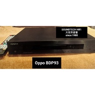 Oppo BDP93 3D Multi-Channel 7.1 output Blu-ray Player (preown  / Showroom unit) with one year warran