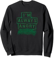Ms. Marvel I'm Always Angry Hulk Quote Stencil Sweatshirt
