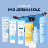 Wardah 1 Paket lengkap Glowing 6 Produk BPOM COD Bonus Tas Makeup