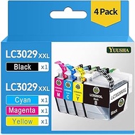 YUUSHA LC3029 XXL Compatible Ink Cartridge Replacement for Brother LC3029 Compatible with MFC-J5830DW MFC-J5830DWXL MFC-J5930DW MFC-J6535DW MFC-J6535DWXL MFC-J6935DW (BK/C/M/Y) 4Pack