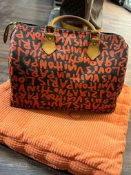Louis Vuitton Monogram Orange Speedy 30 Graffiti  罕有LV 橙色塗鴉 Speedy 30