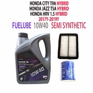 HONDA CITY T9A , JAZZ T5A, HRV 1.5 (HYBRID)  OIL FILTER + AIR FILTER + FUELUBE 10W40 SEMI SYNTHETIC 