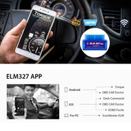 chaotui OBD2 Diagnostic Scanner ELM327 PIC25K80 Chip English Version Bluetooth-compatible BT OBD2 Co