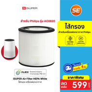 [ใช้คูปอง ลดเหลือ 539 บ.] iSuper ไส้กรอง เครื่องฟอกอากาศ Philips รุ่น AC1215/AC1212/AC1216/AC1210 / AC0820 ขจัด PM 2.5