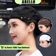 Adjustable Chef Cap Breathable Cafe Bar Waiter Beret Cap Fashion Bakery Waiter Beret Cap