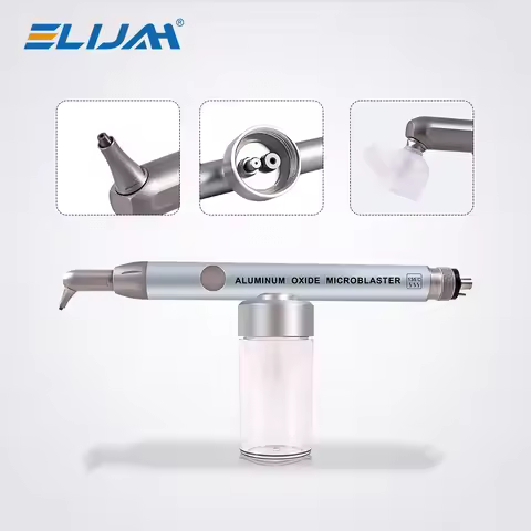 Dental Aluminum Oxide Microblaster with Water Spray Interface Microetcher Sandblasting Alumina Gun A
