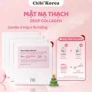 Combo of 4 Boxes of IMU Deep Collagen Jelly Pack Moisturizing, Restoring, Brightening, Preventing Ag