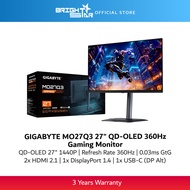 GIGABYTE MO27Q3 27" QD-OLED 360Hz Gaming Monitor