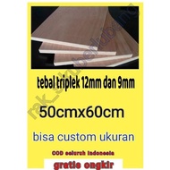 Papan Triplek / Multiplek / Plywood Tebal 12Mm Dan 9Mm Bisa Custom