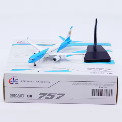 LH4357 Alloy Collectible Plane Gift JC Wings 1:400 Argentina Air Force Boeing B757-200 Diecast Aircr