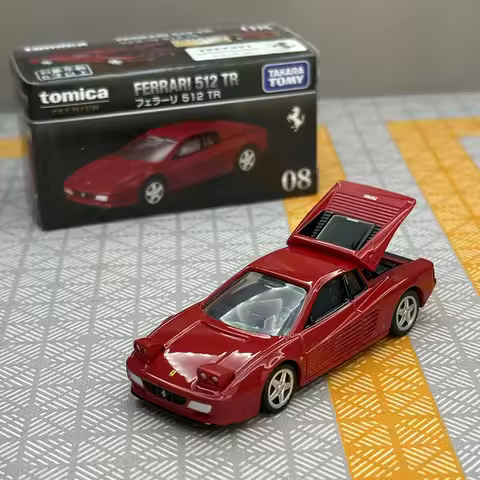 Takara Tomy Tomica Premium 08 Ferrari 512 TR Diecast Alloy Car Model 1:64 Classic Supercar Replica D