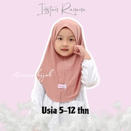 Anuna - Instant Bergo Hijab for Children Rayana Non Pet Penguin Premium Jersey Ages 5-12 years Tudun