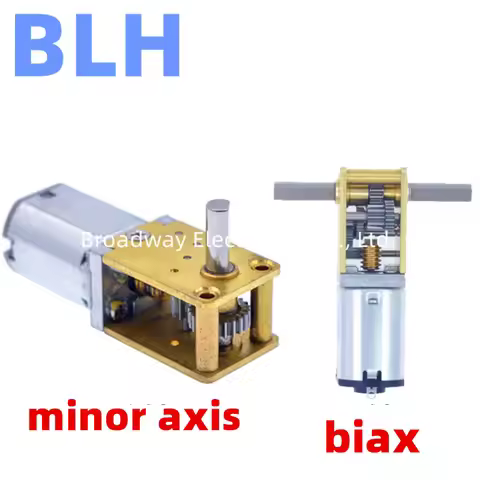 N20-1218 1218-N20 Worm Gearbox Motor 3V 6V 12V 27RPM 53RPM 60RPM 63RPM 95RPM 120RPM 136RPM 190RPM Mi