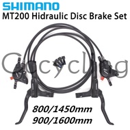 Shimano MT200 Brake Bike Bicycle Mtb Hydraulic Brake Disc Set Clamp MTB Brake Left Rear 1350mm Right