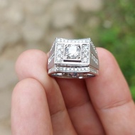 cincin pria emas berlian banjarr asli