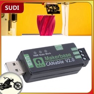 sudi Wisoqu USB to CAN FD Adapter  Based on Canable2.0 Support 2.0 A B Protocol Multiple Firmware Op