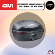 GIVI TOP BOX 45L SIMPLY 2 E450N2(CLA) (BLACK WITHOUT LIGHT WITH SMOKE)