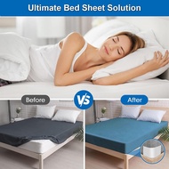 4pcs Bed Sheet Holders Straps Fitted Keep Sheets Bed Sheet Tightener 4PCS Adjustable Hold Non-Slip B