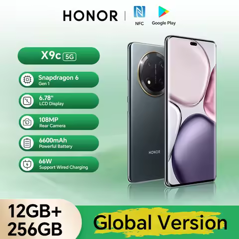Original Global Version HONOR X9c 5G 12GB+256GB 6.78'' AMOLED Screen 108MP Main Camera 6600mAh Dual 