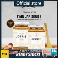 JOBBIE Peanut er Twin Jar Series + 1x JOBBIE Path To Paradise Wooden Fork