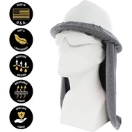 Benchmark FR Flame Resistant Hard Hat Sol Shade - Made in The USA Light Gray