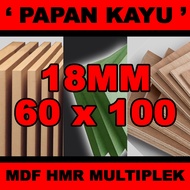 Mdf plywood board, 18mm thick, size 60x100cm