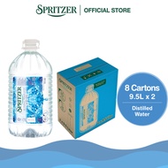 Spritzer Distilled Water - 8 Cartons Bundle (9.5L X 2)