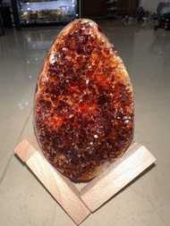 天然水晶 焦糖黃 黃水晶 恐龍蛋 （高12cm+)