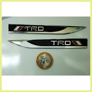 ➸ § ❧ Toyota TRD Metal Sticker Fender Emblem for Vios Wigo Fortuner Grandia Hiace