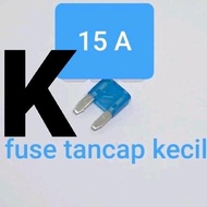 Small Plug-in Fuse 15A (Pius Fuse Flat Plug Fuse 15 A Ampere 12V 24V 36V 48V 58V Car Motorcycle Dc E
