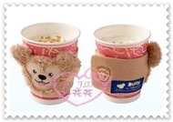 ♥小花花日本精品♥Hello Kitty迪士尼Disney達菲杯套隔熱套咖啡杯套萬用隔熱套情人節限定57034607