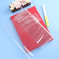 Chuyu A5/25K透明雙筆插書套/日誌手札手帳適用(無後口袋)