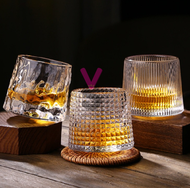 INS 旋转杯 威士忌酒杯 咖啡杯 Spinning Whiskey Glass Wine Glass Whiskey Glass Beer Glass